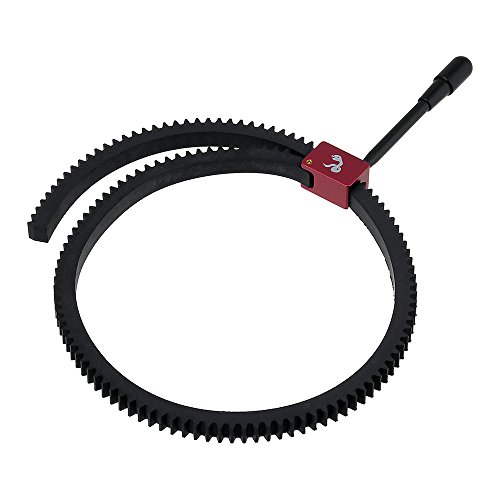 FocusHndl-Elite-Black-Red Follow Focus Elite Handle, Black on Red