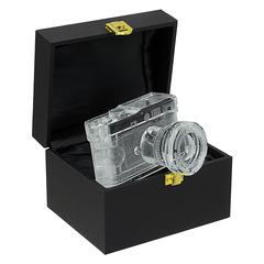 Crystal-LeicaM Crystal Rangefinder Camera Display Model - 0.66 of Real Life Size Replica of Leica M9 Camera with Su mmicron 28 mm F-2 Lens
