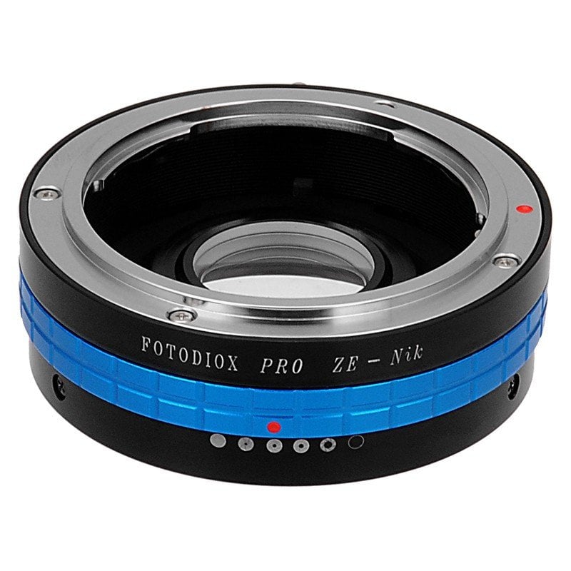 Pro Lens Mount Adapter - Mamiya 35 mm SLR Lens To Nikon F Mount SLR Camera Body with Built in Aperture Control Dial -  Fotodiox, FO130335