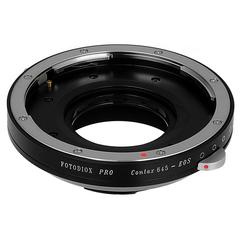 Picture of Fotodiox C645-EOS-P Pro Lens Mount Adapter - Contax 645 Mount Lenses To Canon EOS Mount SLR Camera Body with Built in Aperture Iris