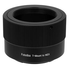 Picture of Fotodiox T2-SnyE Lens Mount Adapter - T-Mount Screw Mount SLR Lens To Sony Alpha E-Mount Mirrorless Camera Body