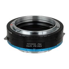 FD-SnyE-P-Shift Shift Lens Mount Adapter - Canon FD & FL 35 mm SLR Lens To Sony Alpha E-Mount Mirrorless Camera Body