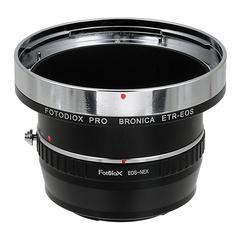 ETR-EOS-SnyE-P Pro Lens Mount Adapter - Bronica ETR Mount SLR Lenses To Sony Alpha E-Mount Mirrorless Camera Body