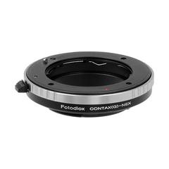 Picture of Fotodiox CntxG-SnyE Lens Mount Adapter - Contax G SLR Lens To Sony Alpha E-Mount Mirrorless Camera Body with Built-in Focus Control Dial