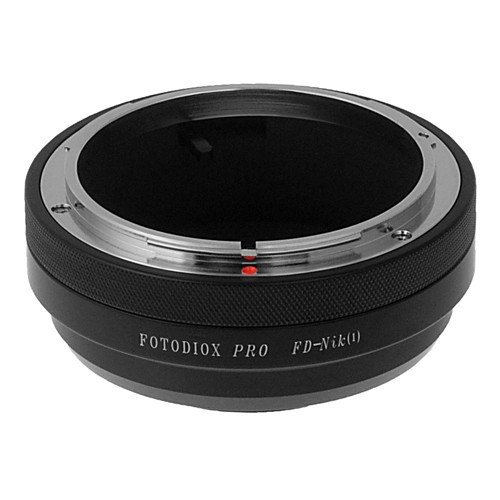 Picture of Fotodiox FD-N1-Pro Pro Lens Mount Adapter - Canon FD & FL 35 mm SLR Lens To Nikon 1-Series Mirrorless Camera Body with Built in Aperture Control Dial