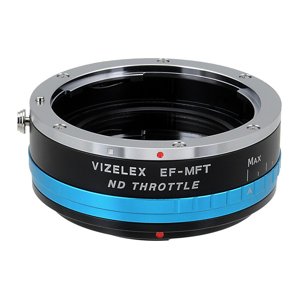 Picture of Fotodiox EOS-MFT-P-NDThrtl Vizelex ND Throttle Lens Mount Adapter - Canon EOS D-SLR Lens To Micro Four Thirds Mount Mirrorless Camera Body with Built in Variable ND Filter