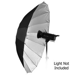 Picture of Fotodiox Umbrella-Parabolic-BlackSilver-60 60 in. Pro 16-Rib, Black & Silver Reflective Parabolic Umbrella