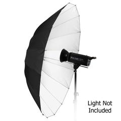 Picture of Fotodiox Umbrella-Parabolic-BlackWhite-72 72 in. Pro 16-Rib, Black & White Reflective Parabolic Umbrella