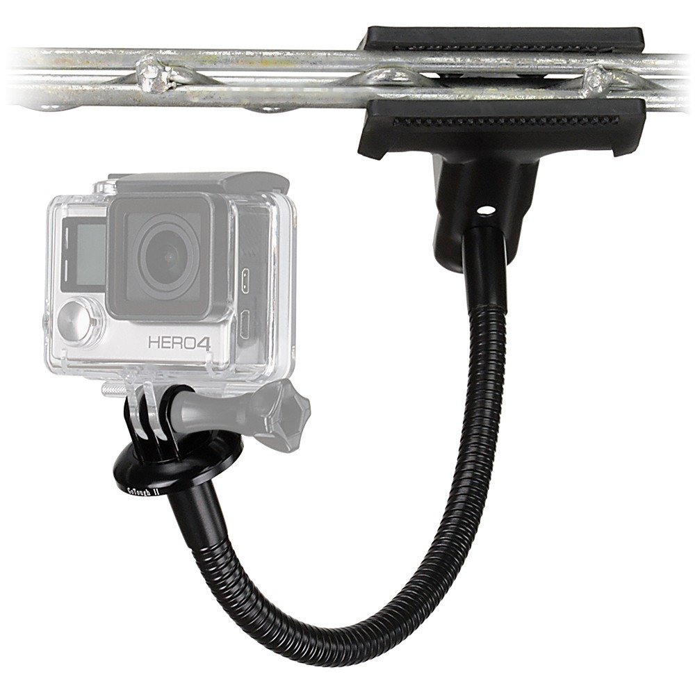 Gooseneck Clamp with GoTough Camera Tripod Adapter II Mount for GoPro HD Hero2, Hero3-3 Plus & Hero4 Camera Housings & Extender Arms
