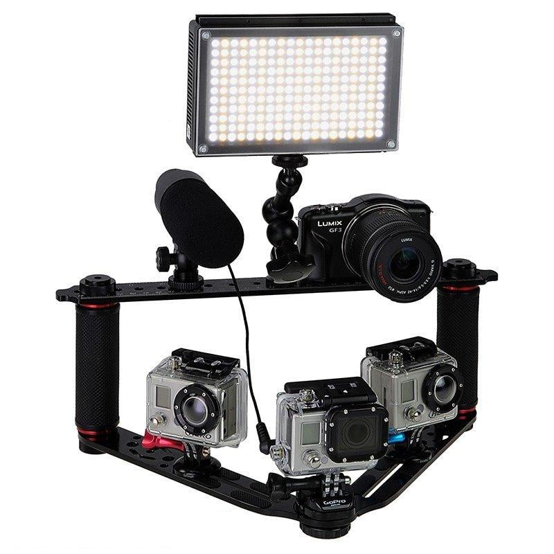 Picture of Fotodiox GoTough-Wedge Pro GoTough Wedge - Black Aluminum Camera Diving Tray & Camcorder Sports Action Stabilizing Grip System x