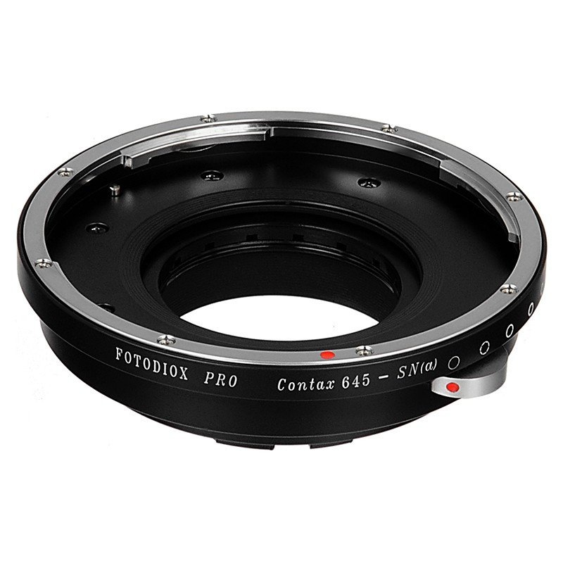 Picture of Fotodiox C645-SnyA-Pro Pro Lens Mount Adapter - Contax 645 Mount Lenses To Sony Alpha A-Mount SLR Camera Body
