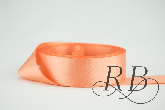 Ribbon Bazaar 8931 3 in. Double Faced Satin Ribbon, Salmon - 25 Yards