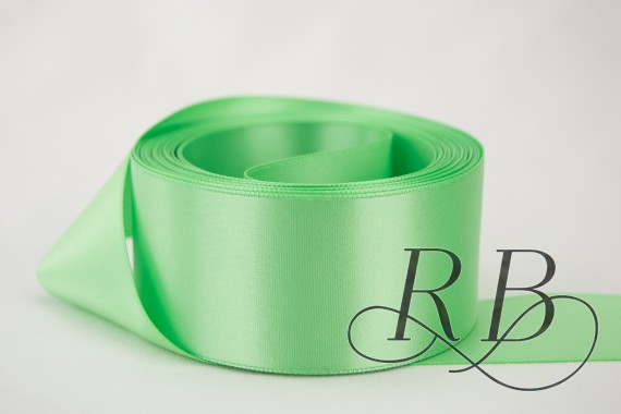 Ribbon Bazaar 7761 0.88 in. Double Faced Satin Ribbon, Mint - 50 Yards
