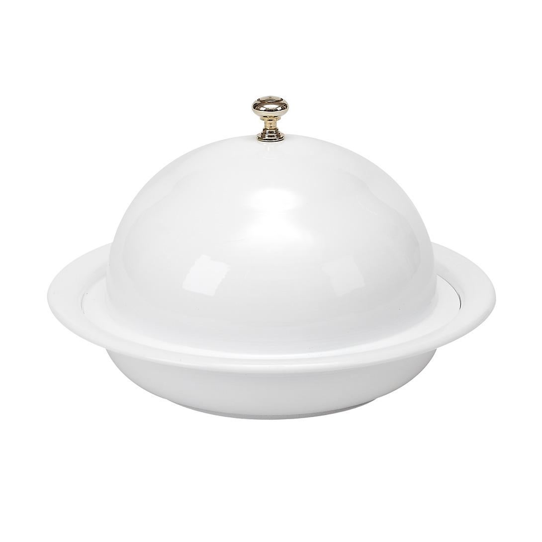 Red Pomegranate 9110-1 Vento 8.25 in. White Covered Bowl