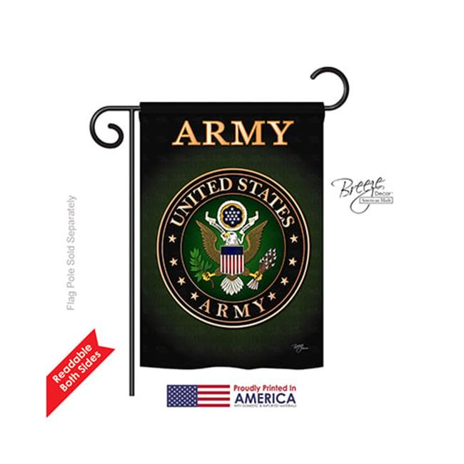 Breeze Decor 58055 Military Army 2-Sided Impression Garden Flag - 13 x 18.5 in.