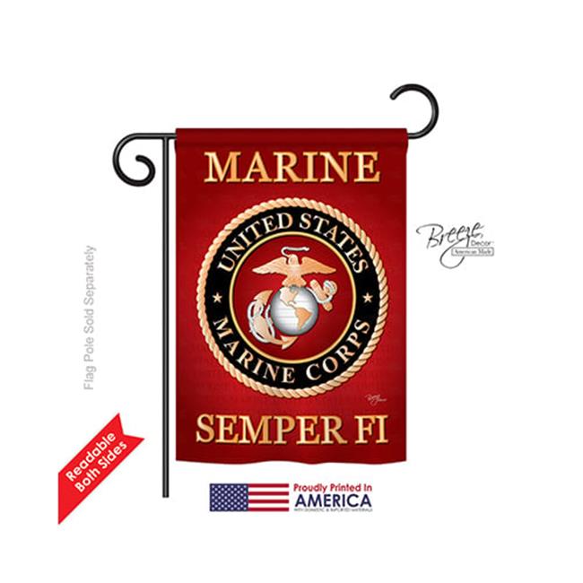 Breeze Decor Garden Flag – Motiv U.S. Marine Corps/Americana, 33 X 47 Cm, Doppelseitig Bedruckt
