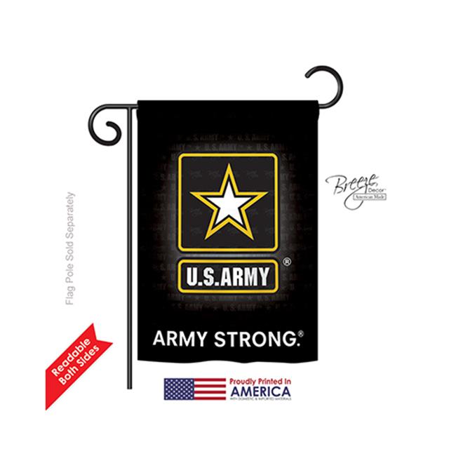 Breeze Decor 58061 Military U.S. Army 2-Sided Impression Garden Flag - 13 x 1...