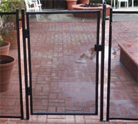 All-Safe SCGAT-48CEBP 48 in. Self-Closing Gate Kit Combo E - Black Peg