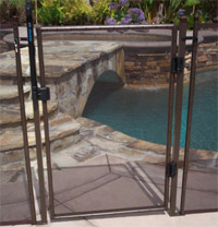 All-Safe SCGAT-48CECP 48 in. Self-Closing Gate Kit Combo E - Brown Peg