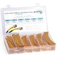 HSK2-BR-K 6 in. Shrinkflex Heat Shrink Tubing Kit, 2 - 1 Shrink, Brown - 110 Piece