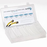 HSK2-CL-K 6 in. Shrinkflex Heat Shrink Tubing Kit, 2 - 1 Shrink, Clear - 110 Piece