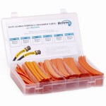 HSK2-OR-K 6 in. Shrinkflex Heat Shrink Tubing Kit, 2 - 1 Shrink, Orange - 110 Piece