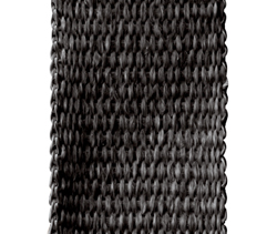 Braided Cable Wrap, 2 in Max Bundle Dia., 100 ft, Fiberglass, Black