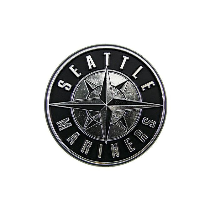 Pro Mark ML26 3.5 x 3.5 in. Seattle Mariners Chrome Emblem