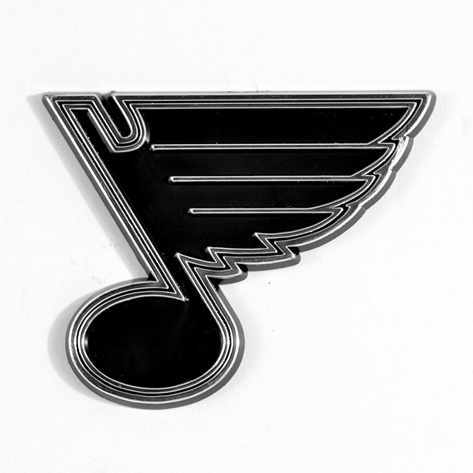 3.5 x 3.5 in. St. Louis Blues Chrome Emblem