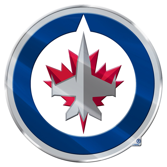 4 x 3 in. Winnipeg Jets Color Emblem 3