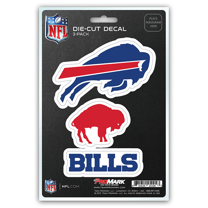 Pro Mark  Buffalo Bills Decal - Pack of 3