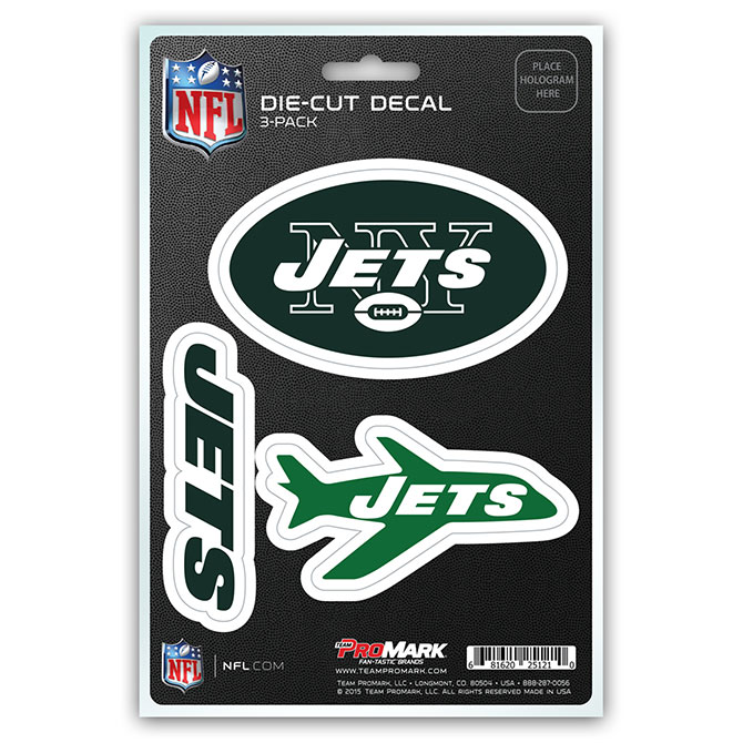 Pro Mark DST3NF21 New York Jets Decal - Pack of 3