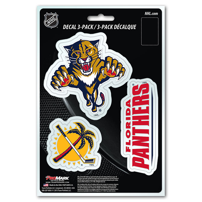 Pro Mark DST3NH12 Florida Panthers Decal - Pack of 3