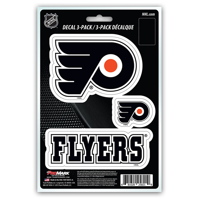 Pro Mark  Philadelphia Flyers Decal - Pack of 3
