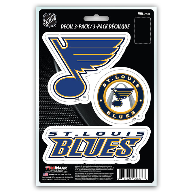 Pro Mark  St. Louis Blues Decal - Pack of 3
