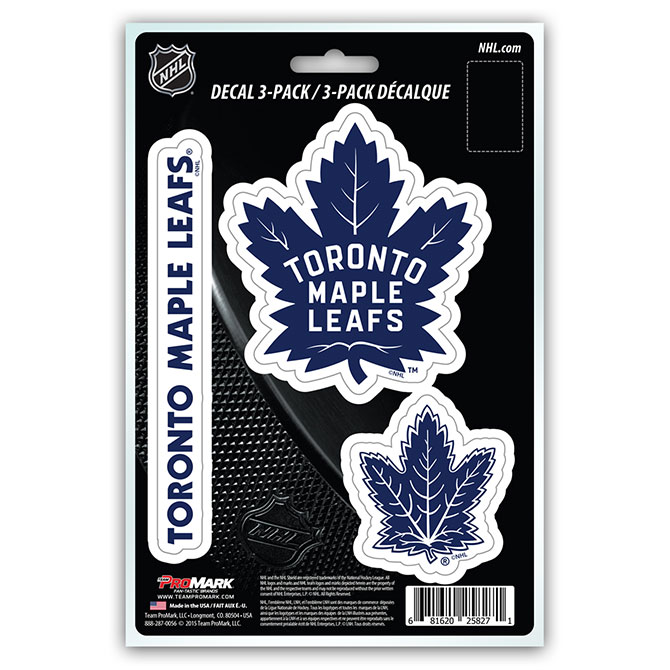Pro Mark  Toronto Maple Leafs Decal - Pack of 3