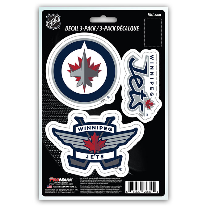 Pro Mark DST3NH30 Winnipeg Jets Decal - Pack of 3