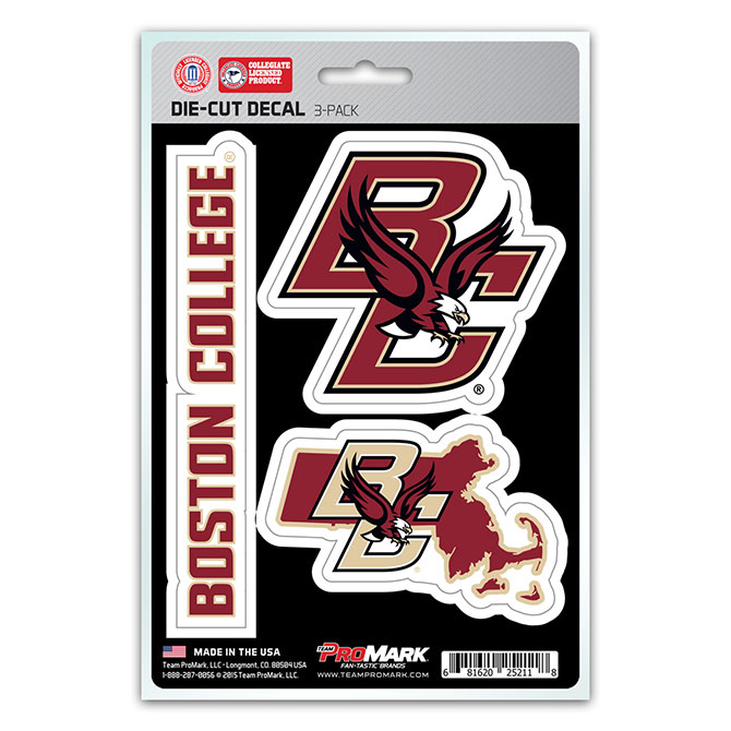 Pro Mark DST3U011 Boston College Decal - Pack of 3