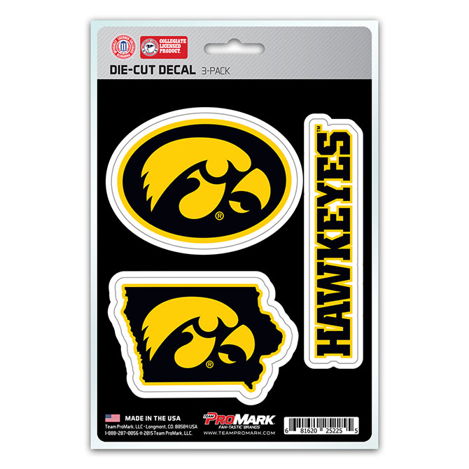 Iowa Decal - Pack of 3