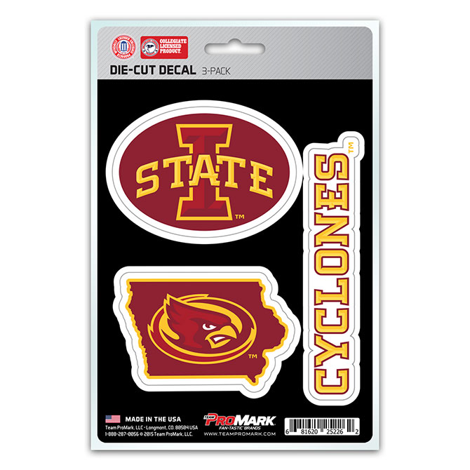 Pro Mark DST3U026 Iowa St Decal - Pack of 3