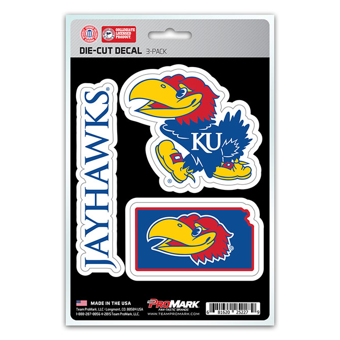Pro Mark DST3U027 Kansas Decal - Pack of 3