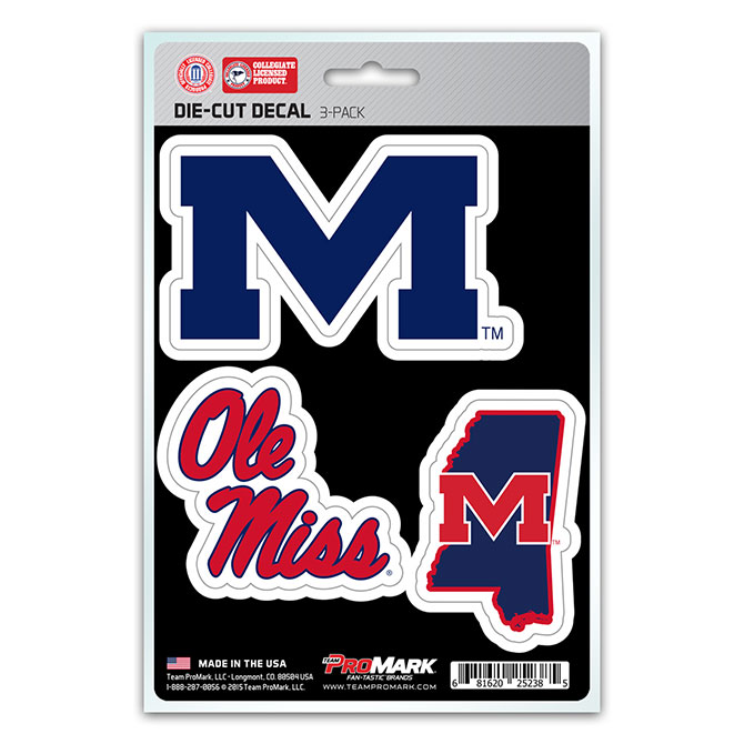 Pro Mark DST3U038 Mississippi Decal - Pack of 3