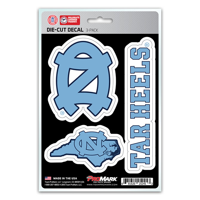 Pro Mark DST3U045 North Carolina Decal - Pack of 3