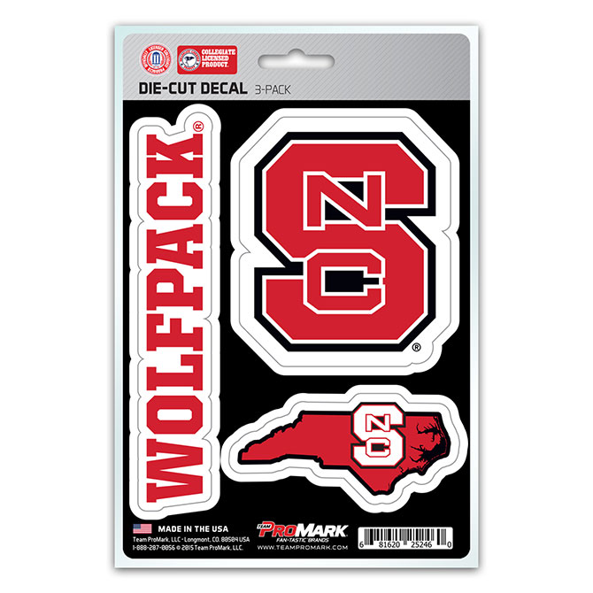 Pro Mark DST3U046 North Carolina State Decal - Pack of 3