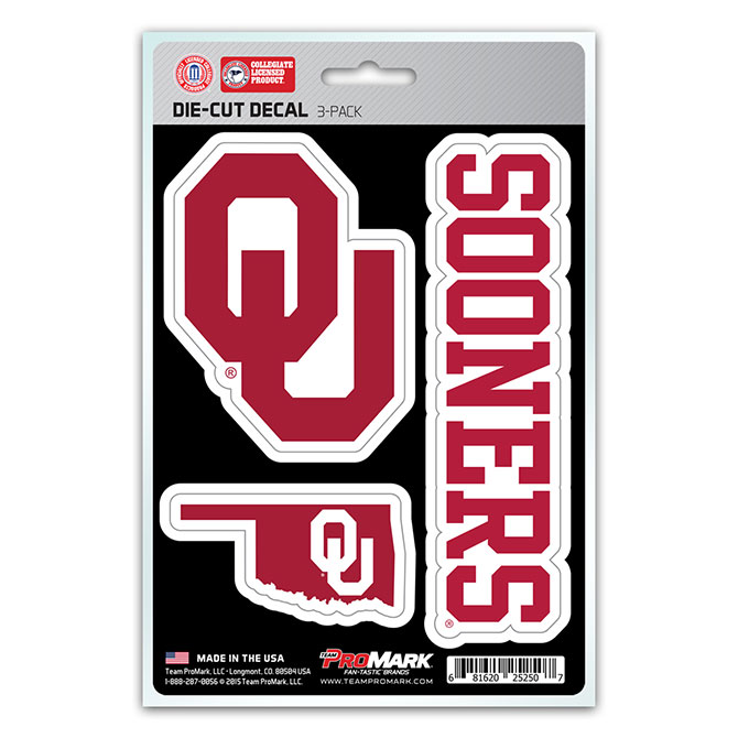 Pro Mark  Oklahoma Decal - Pack of 3