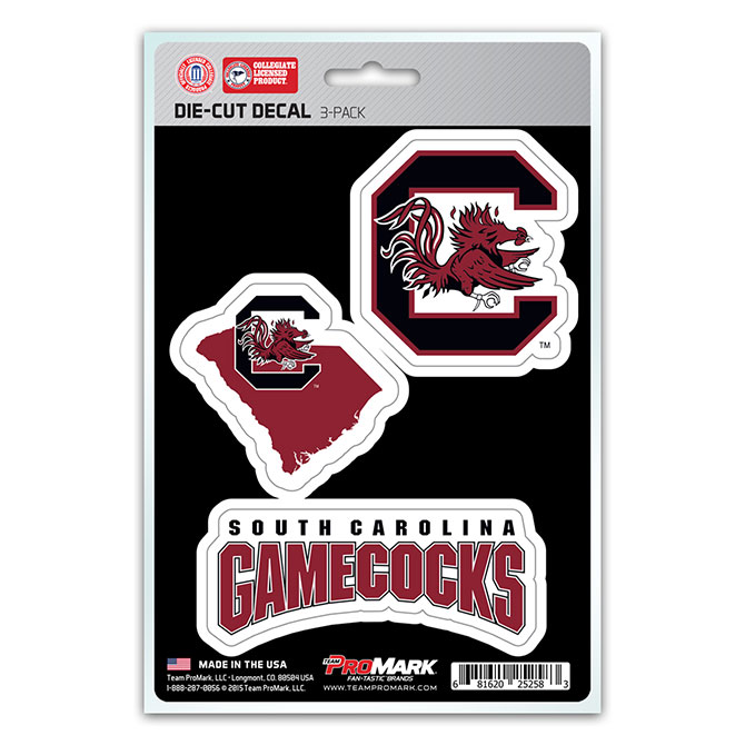 Pro Mark DST3U058 South Carolina Decal - Pack of 3