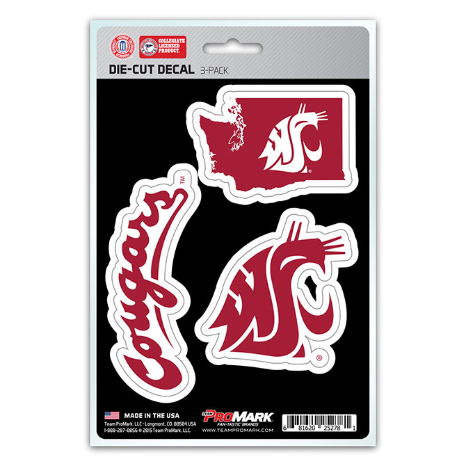 Pro Mark DST3U078 Washington State Decal - Pack of 3