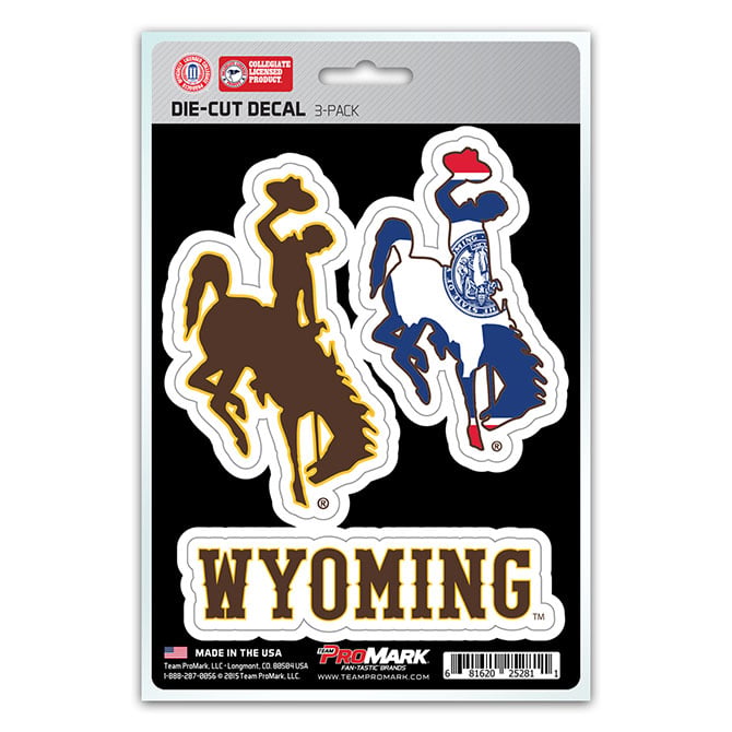 Pro Mark DST3U081 Wyoming Decal - Pack of 3
