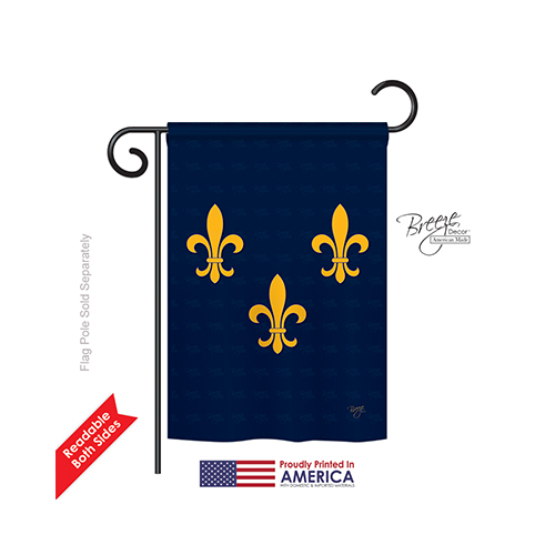 68004 Mardi Gras Midwest French American 2-Sided Impression Garden Flag