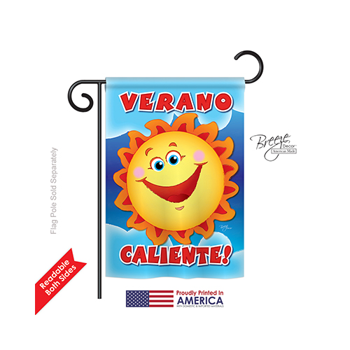 56056 Summer Verano Caliente 2-Sided Impression Garden Flag - 13 x 18.5 in.